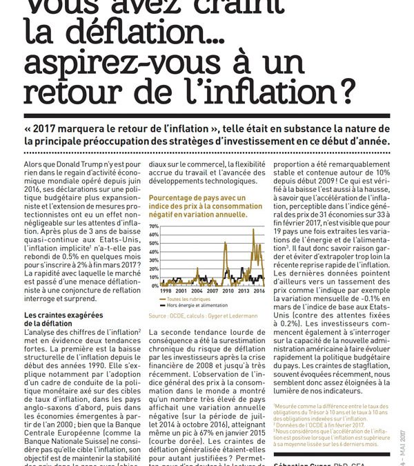 Deux articles publiés dans investir.ch